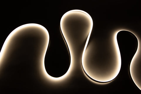 Aura SOB IP67 waterproof LED strip, dot-free trade lighting - alternate angle