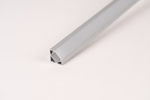Arcova angled aluminium LED profile, 2 metre corner profile