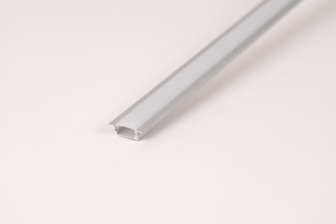 Arcova recessed aluminium LED profile, 2 metre flush-fit